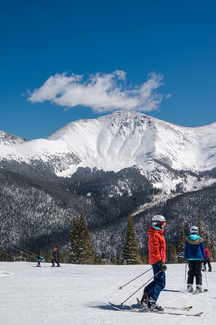 People at a Ski Resort